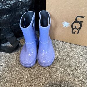 NIB UGG Lavender Glitter Rain Boots